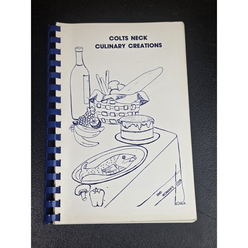 EMD Women's Club Cookbook Cook Book Colts Neck New Jersey 1986 Recipe Book